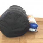 安い寝袋と高い寝袋の大きさの比較